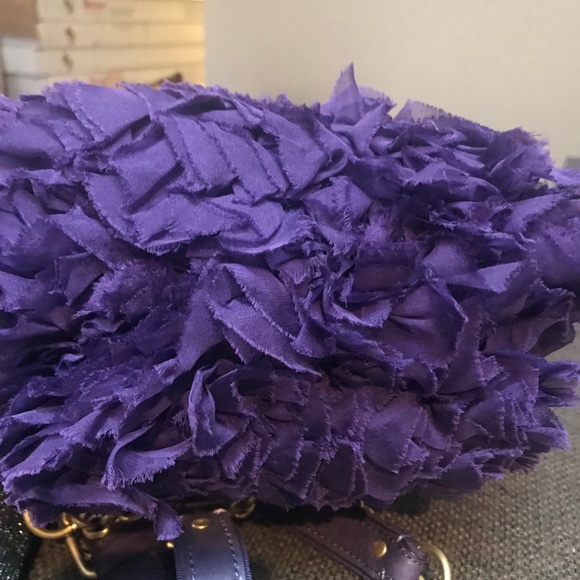 Juicy Couture evening bag chiffon tissue grape NWT - Picture 5 of 8